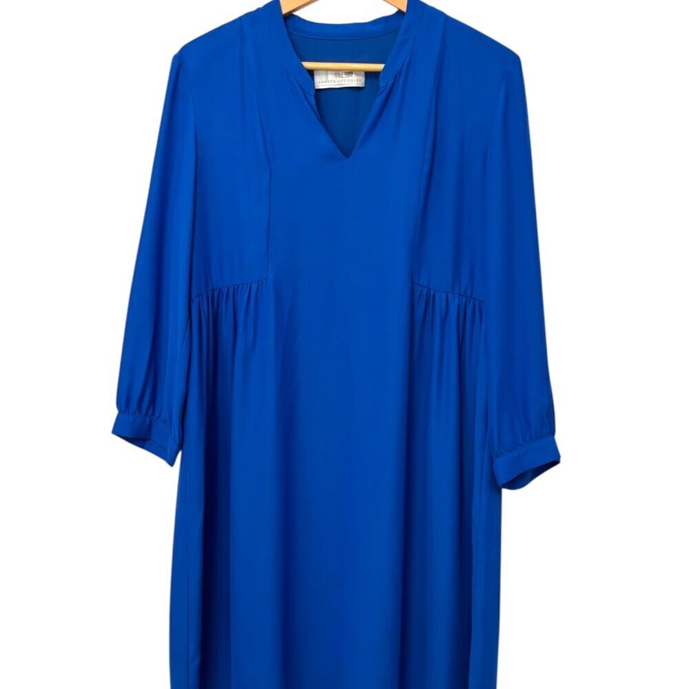 AMANDA UPRICHARD Liberty Maternity Dress Cobalt Blue Size Large EUC